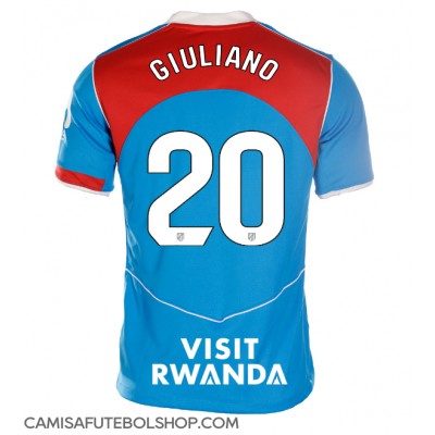 Camisa de time de futebol Atletico Madrid Giuliano Simeone #20 Replicas 3º Equipamento Feminina 2025-26 Manga Curta Camisa de time de futebol Atletico Madrid Giuliano Simeone #20 Replicas 3º Equipamento Feminina 2025-26 Manga Curta